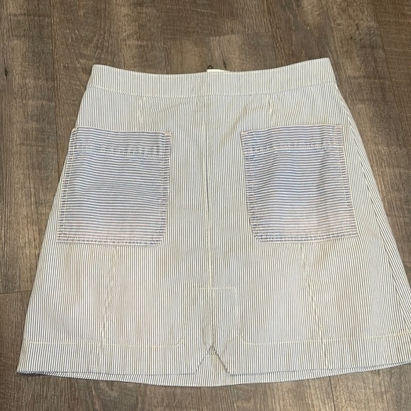 Anthropologie Pilcro and the letterpress pinstripe denim skirt - Picture 1 of 6